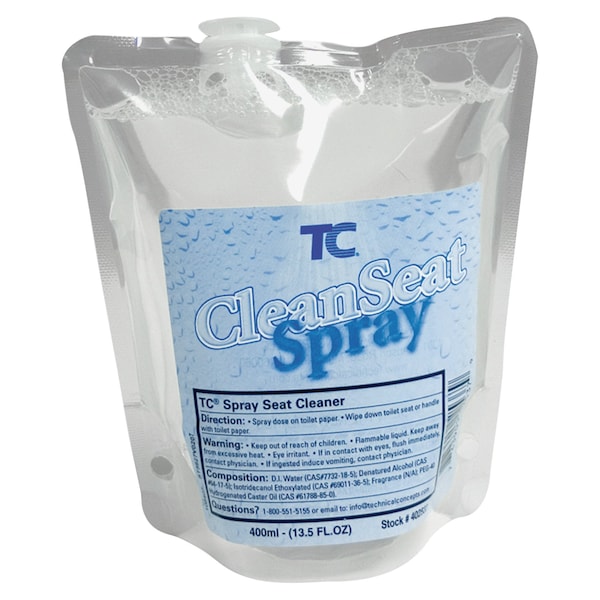 Spray Refill, f/CleanSeat Spray Dispenser, 400ml, , PK 12
